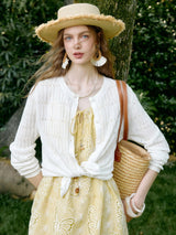 Bloom Eyelet Knit Cardigan