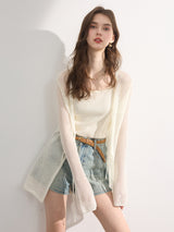 Breeze Tie Mesh Cardigan