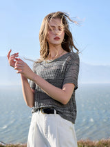 Shadow Weave Knit Top