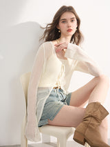 Breeze Tie Mesh Cardigan