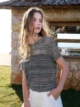 Shadow Weave Knit Top