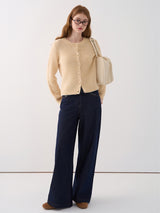 Soft Ribbed Knit Cardigan