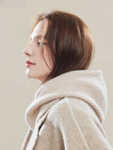 Hooded Knit Scarf