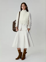 Fringe Knit Bib