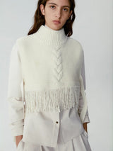 Fringe Knit Bib