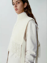 Fringe Knit Bib