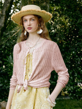 Bloom Eyelet Knit Cardigan
