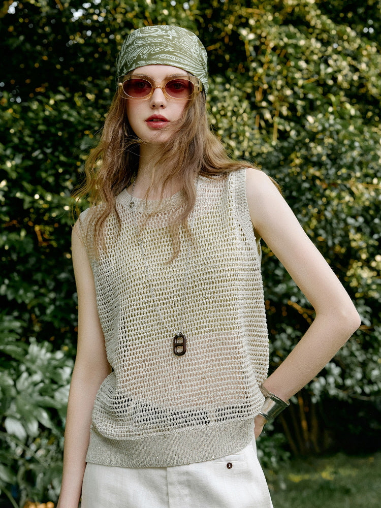 Breeze Mesh Knit Tank
