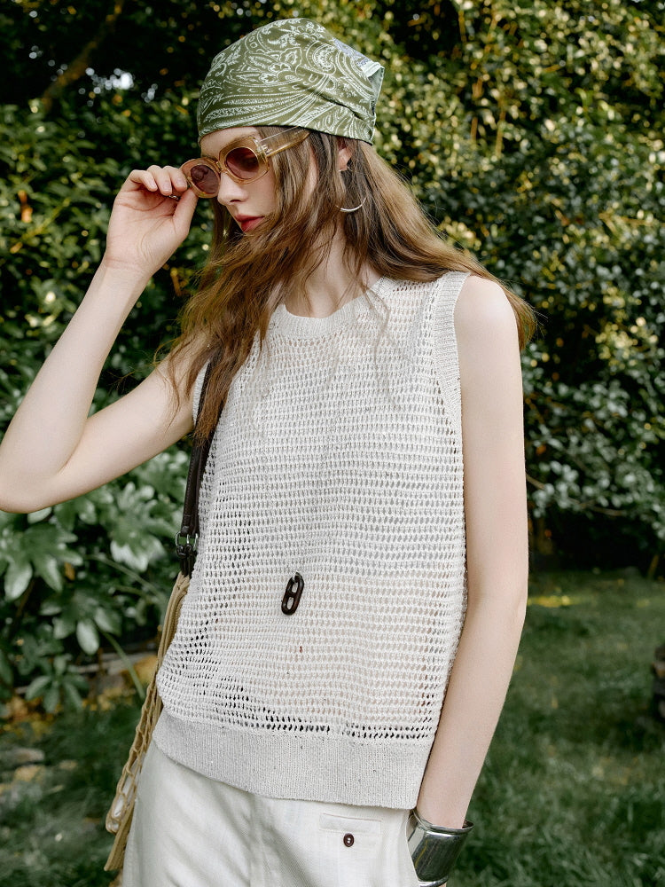 Breeze Mesh Knit Tank
