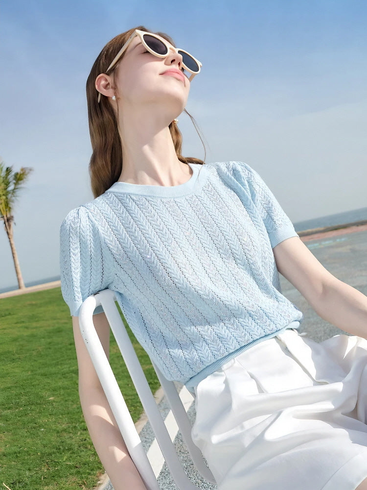 Sunlace Knit Tee