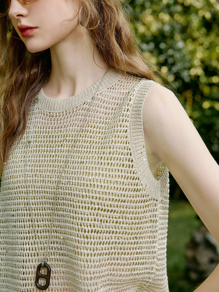 Breeze Mesh Knit Tank