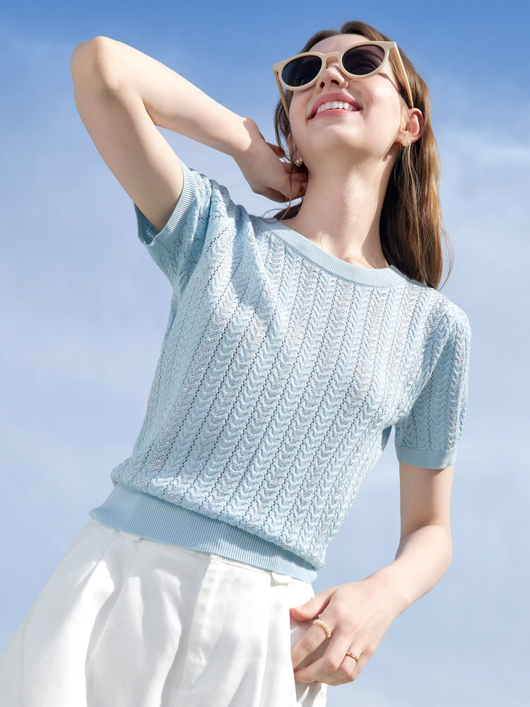 Sunlace Knit Tee