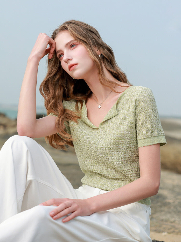 Shoreline Sage Knit Tee