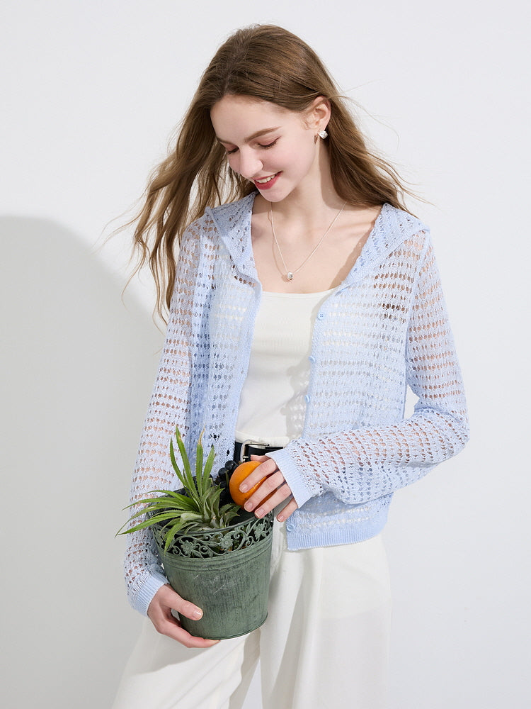 Sky Whisper Hooded Knit
