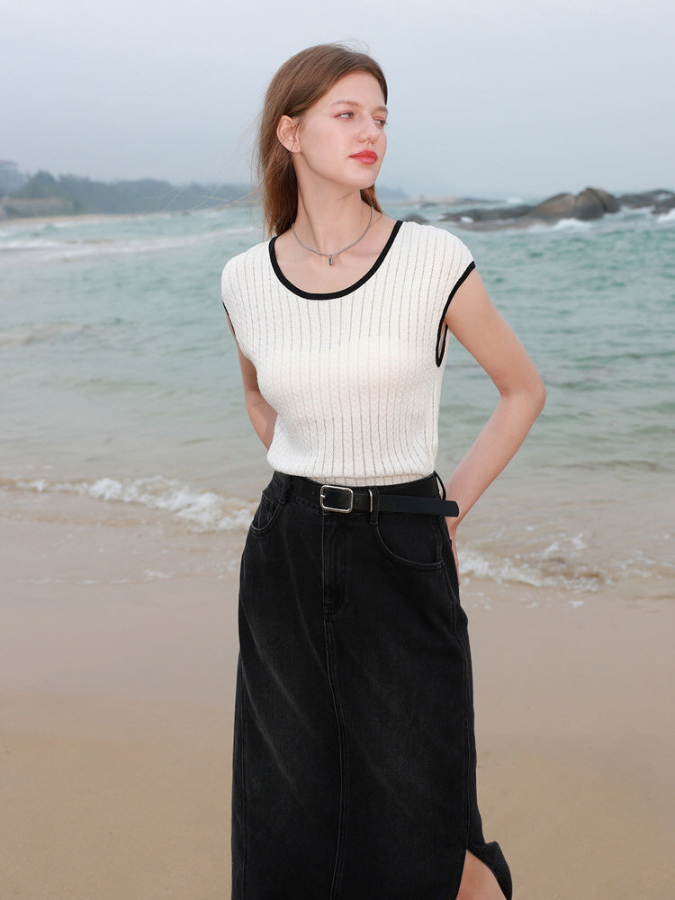 Tide Trim Knit Tank