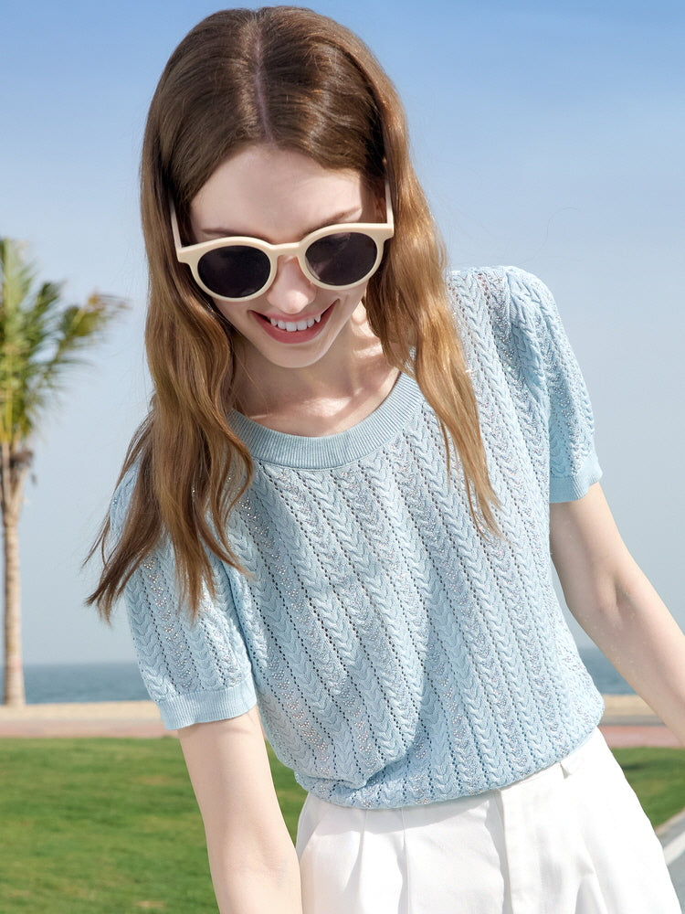 Sunlace Knit Tee