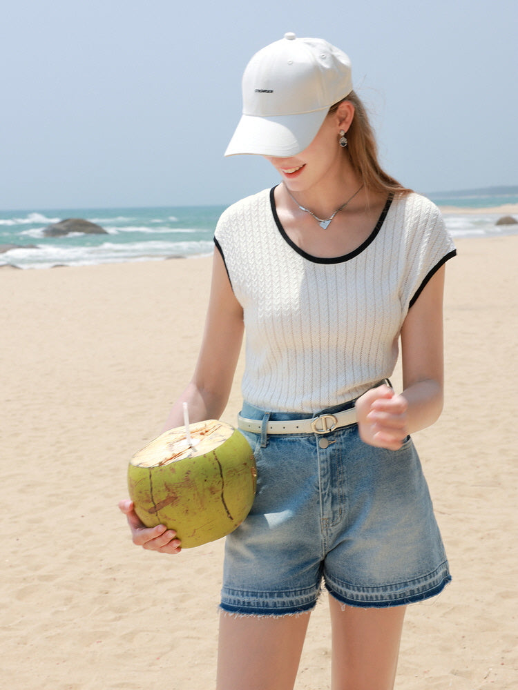 Tide Trim Knit Tank