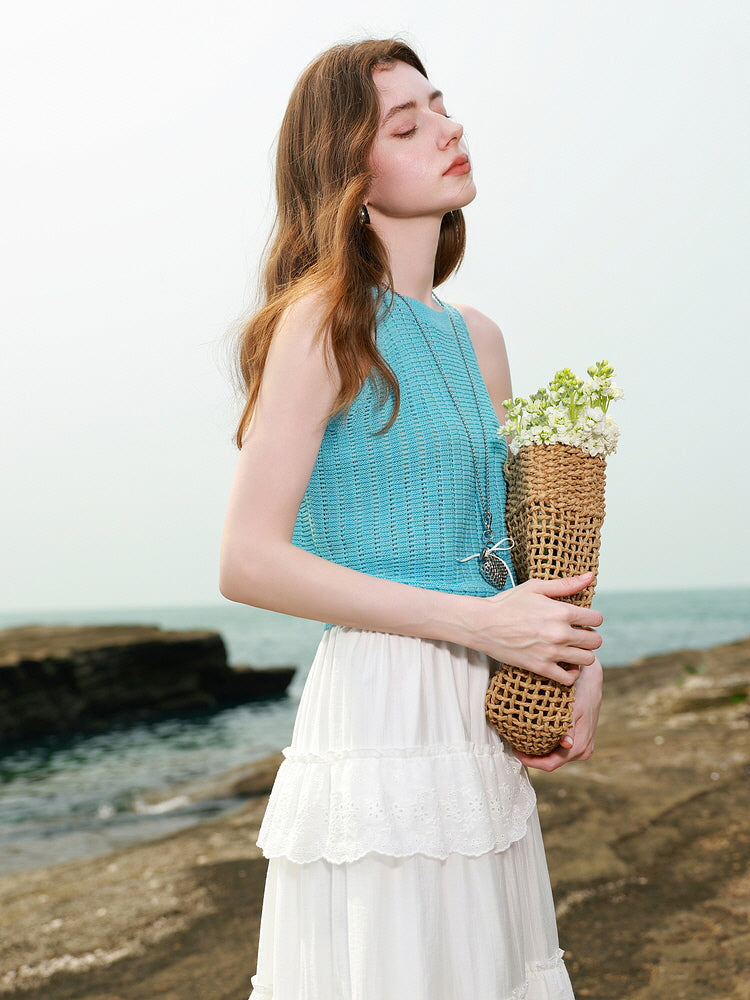 Aqua Whisper Knit Tank
