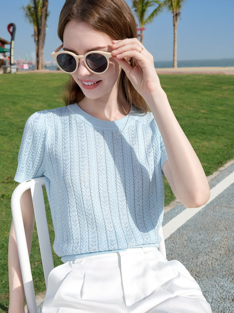 Sunlace Knit Tee