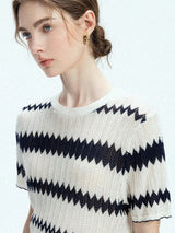 Zigline Knit Tee