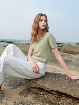 Shoreline Sage Knit Tee