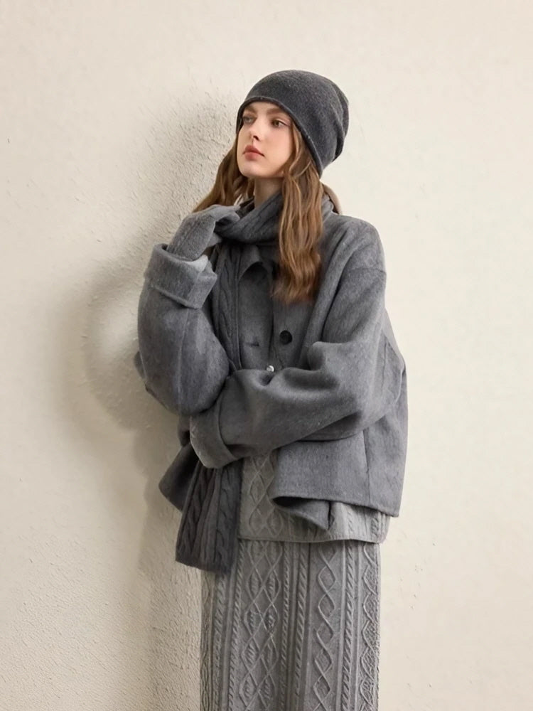 Cable Mist Scarf
