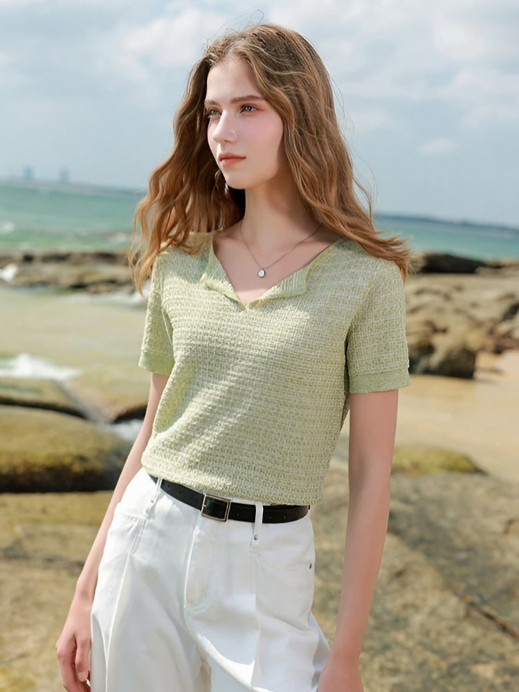 Shoreline Sage Knit Tee