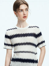 Zigline Knit Tee