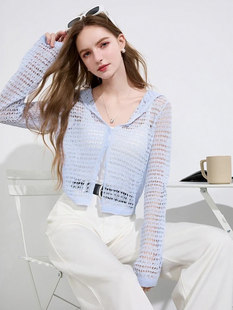 Sky Whisper Hooded Knit