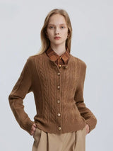 Refined Cable Cardigan