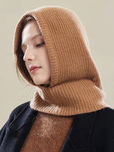 Hooded Knit Scarf