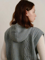 Slate Blue Hooded Vest