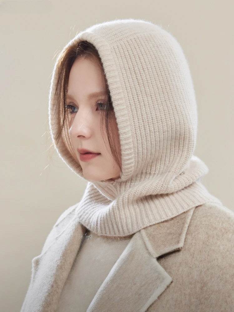 Hooded Knit Scarf