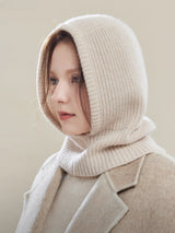 Hooded Knit Scarf