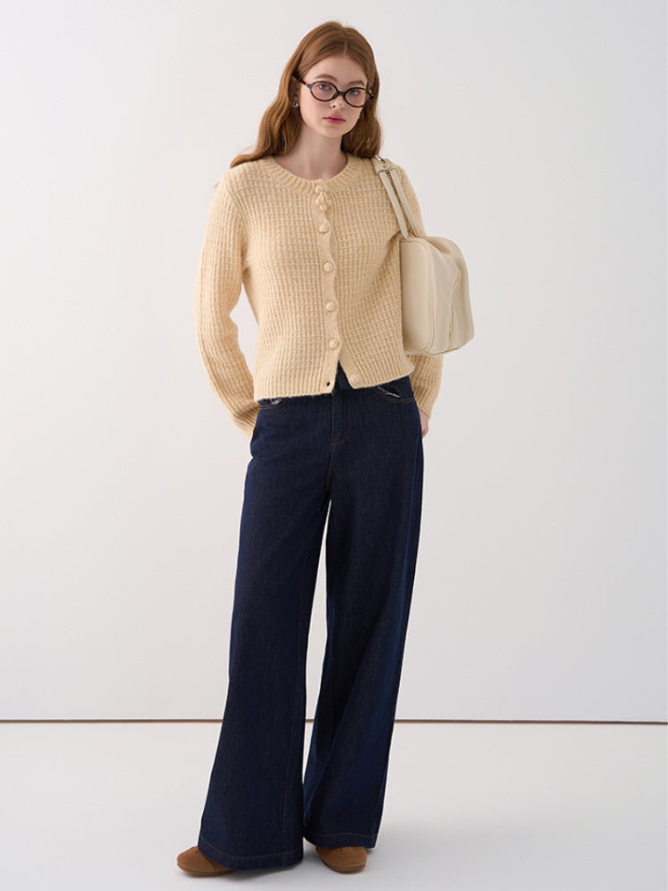 Soft Ribbed Knit Cardigan