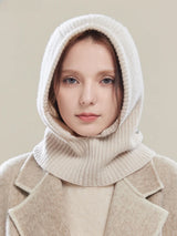 Hooded Knit Scarf