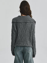 Knit Collar Pullover