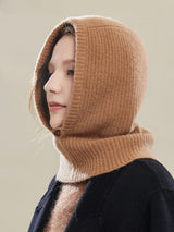 Hooded Knit Scarf