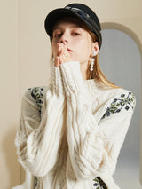 Nordic Floral Sweater