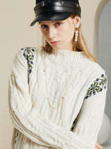 Nordic Floral Sweater