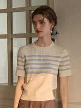 Striped Knit Tee