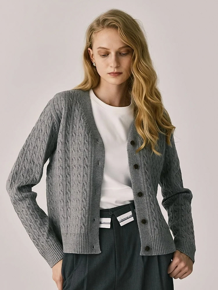 Line Knit Cardigan