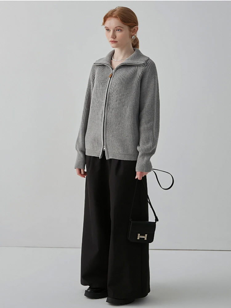 Ribbed Knit Jacket
