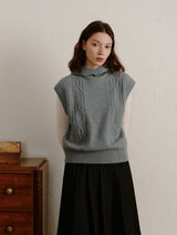 Slate Blue Hooded Vest