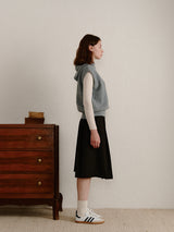Slate Blue Hooded Vest