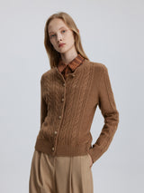 Refined Cable Cardigan