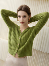 Sage Ribbed Cardigan