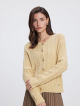 Refined Cable Cardigan