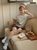 Striped Knit Tee