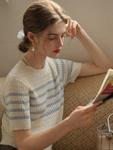 Striped Knit Tee